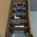 M MCIRCO [5-Pack,36 Oz] Glass Meal Prep Containers 2 Compartments Portion Control with Upgraded Snap Locking Lids Glass Food Storage Containers, Microwave, Oven, Freezer and Dishwasher (4.5 Cups) (Gray)