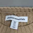 Amazon Essentials Women's Soft Fisherman Cable Knit Long-Sleeve Crewneck Sweater (X-Large, Camel Heather)
