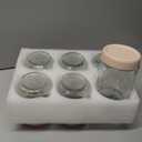 NETANY 6-pack 16 oz Overnight Oats Containers with Lids, Glass jars with Airtight Lids, Wide mouth Mason Salad jars, Glass Food Storage Containers for Snacks Yogurt Spice Sugar