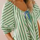 SENSERISE Womens Oversized Striped Romper Dress Shorts Jumpsuit Travel Outfit Beach Vacation Clothes with Pockets M