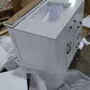 Bathroom Vanity with Sink, Solid Wood, Marble Top, Multiple Storage Drawers & Cabinet Shelf, Built-in Power Outlet