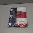 American Flags for Outside 5x8 Ft, Heavy Duty Outdoor US Flag with Waterproof Embroidered Stars, Sewn Stripes & Brass Grommets for High Wind, UV Fade Resistant