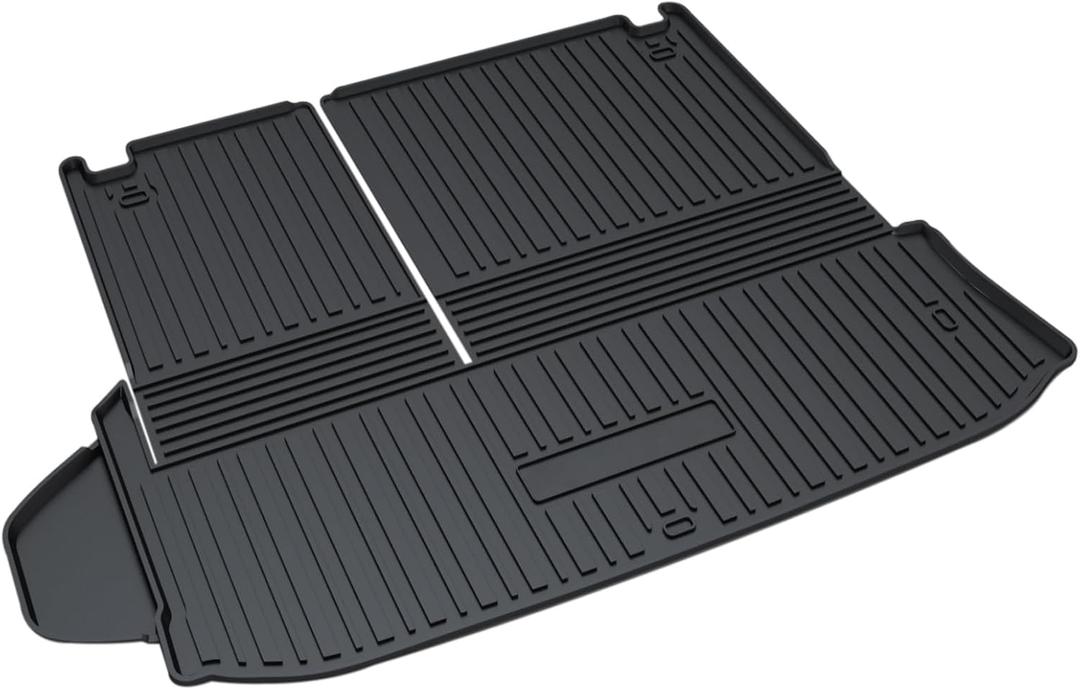 Highlander Cargo Mat - Compatible with 2020 2021 2022 2023 2024 Toyota Highlander, All Weather Protector Rear Cargo Liner Trunk Tray Floor mat3D Tech Modeling Waterproof Durable Odorless Accessories