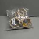 8 Pcs 4.13 Inch Honeycomb Cupcake Stand Cake Farmhouse Hexagon Display Holder Hexagonal Wood Cupcake Stand Floating Table Sign with Wooden Bee for Wedding Baby Shower Birthday Party Table Decorations (Original)