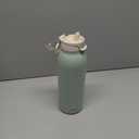 Ello Pop & Fill 40oz Stainless Steel Water Bottle with Quick Fill Technology, Double Walled and Vacuum Insulated Metal, Leak Proof Locking Lid, Sip and Chug, Reusable, BPA Free, Pistachio