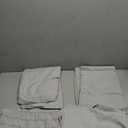 HYMOKEGE Light Grey Full Size Comforter Sets Seersucker 7 Pieces, All Season Luxury Bed in a Bag for Bedroom, Bedding Set with Comforters, Sheets, Pillowcases & Shams