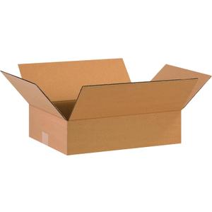 BOX USA 16 x 12 x 4 Corrugated Cardboard Boxes, Flat 16"L x 12"W x 4"H, Pack of 25 | Shipping, Packaging, Moving, Storage Box for Home or Business, Strong Wholesale Bulk Boxes
