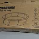 36 Inch Inner Round Fire Pit Ring Insert for Outside Wood Burning, 40 Inch Outer 36 Inch Inner DIY Outdoor Fire Pit Liner Ring for Garden, Patio, Backyard or Camping, 1.5mm Thick Metal Steel