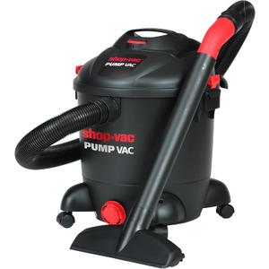 Shop-Vac 5871205 12 Gallon Wet Dry Pump Vacuum with Built-In Water Pump, 5.0 Peak HP, 2.5 Inch Diameter x 8 Ft Hose, 12 Ft Cord, Black