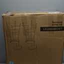 VASAGLE EKHO Collection - Bar Stools Set of 2, Swivel Bar Height Bar Stools with Back, Synthetic Leather with Stitching, Mid-Century Modern, 30-Inch Tall Barstools for Kitchen Home Bar, Ink Black