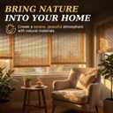 HIAPES Bamboo Blinds for Interior Window, Bamboo Shades for Indoor Windows, Custom Size, Easy Install Roller Shades for Indoor Window and Outdoor Patio