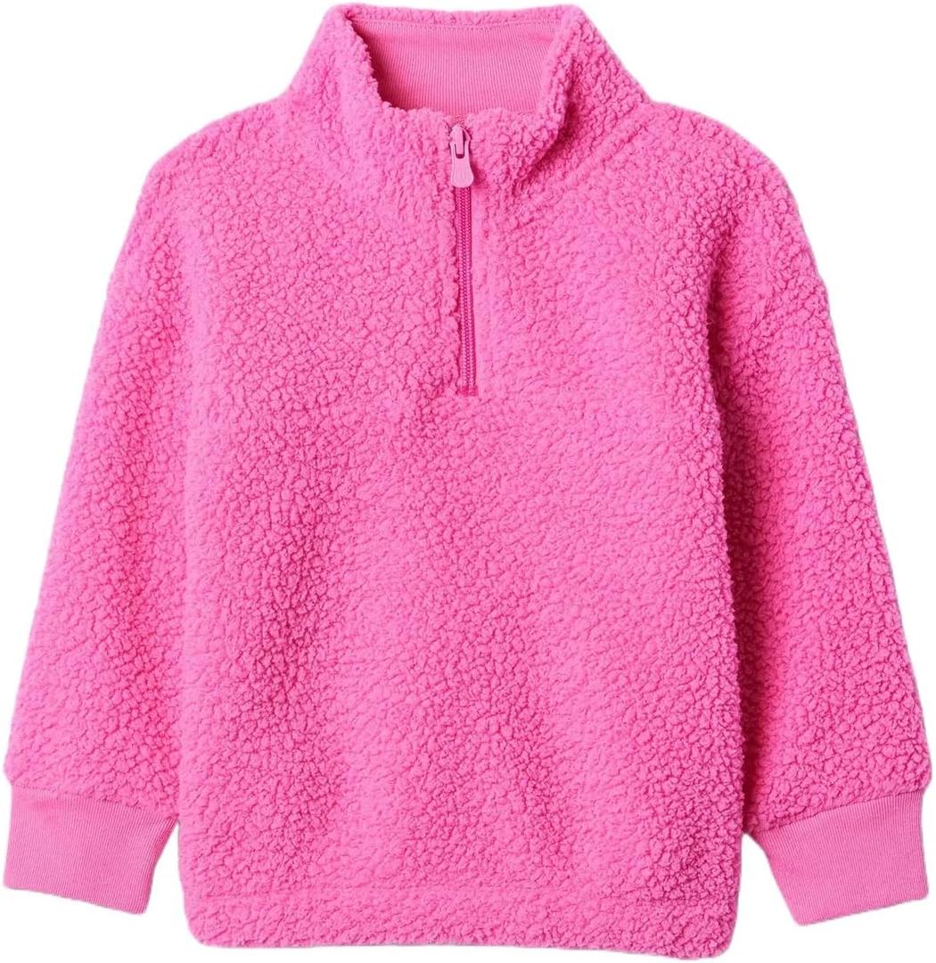 Gap Baby Girls' Sherpa Top (6-12 Months, Dull Rose)