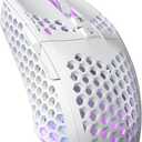 SM900 White Wired Gaming Mouse with Honeycomb Shell,12800 DPI,7 Programmable Buttons,Lightweight Gaming Mice Ergonomic Computer Wired Mouse Gaming for Win/PC/Mac/Laptop Gamer