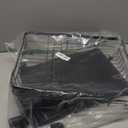 Sweet Home Collection Metal, Plasic ,Dish Drainer Drain Board and Utensil Holder Simple Easy to Use, 12" x 19" x 5", Black