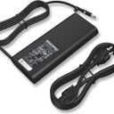 New 130W 4.5mm Tip Laptop Charger Compatible with dell XPS 15 7590 9530 9550 9560 9570 OptiPlex 3050 3060 7050 inspiron 16 Plus 7640 7620 7630 7730 0V363H HA130PM130 Power Supply Cord
