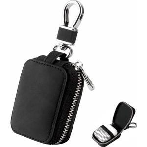 Earbud Case Headphone Storage Case Compatible with Airpods 1/2/3/Pro Wireless Earphones Carrying Pouch Small PU Leather Bag Shockproof Earpods Cover Universal Bag Travel Protection Pouche (Black)