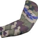 10 x Pair Pack, Golf Sports Arm Sleeves, Cool Thin Fabric, One Size Stretch Fit Most Men and Women, UPF 50 Protection (Camouflage)