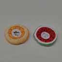 2 Pcs Adjustable Cat Cone Collar Soft Small Cute Cat Recovery Donut Collar After Surgery Orange Watermelon Elizabethan Kitten Neck Cones for Small Dogs Pet, Fruits Shaped, Under 7 lbs
