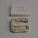 Pocmimut Makeup Bag,Protable Clear Makeup Bag Travel Cosmetic Bag Car Accessories for Women,Travel Essentials Cosmetic Bag Organizers,Beige (Small-Square)