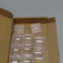 Homeford Clear Plastic Square Box with Lid, 2-Inch, 12-Count