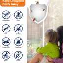 Magnetic Screen Door, Heavy Duty Door Screen Magnetic Closure Keep Bugs Out,Pet & Kid FriendlyHands Free Door Screen Fit Door Size 32 x 80 Inches White