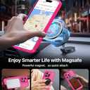 Magnetic for iPhone 16 Pro Case,Upgraded [Full Camera Protection][Compatible with Magsafe][Military Grade Protection] Shockproof Slim Translucent Matte Phone Case for iPhone 16 Pro,Hot Pink