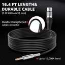 Wired Microphone for Singing,Professional Vocal Dynamic Handheld Karaoke,Cardioid Studio Mic,16.4 ft XLR & 6.35 MM with On and Off Switch, for Speakers/Mixer/Machine/Amp/Speech/Karaoke and Outdoors