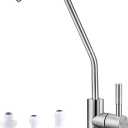 Drinking Water Faucet,Easy to Install Lead-Free Sink RO Faucet,Water Filter Faucets for Kitchen Bar Sink,Brushed Nickel SUS304 Reverse Osmosis Faucets