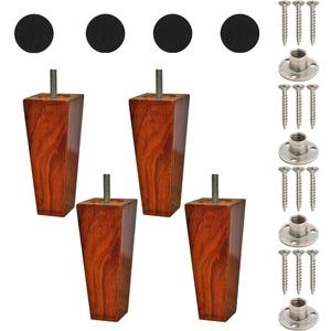 Wooden Square Leg for Sofa and Furniture 5 Inch