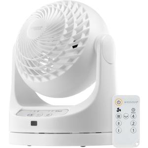 IRIS USA WOOZOO Desk Fan with Remote, Oscillating Table Air Circulator, 3 Speeds, 46ft Max Air Distance, Adjustable Tilt, Low Noise Motor, Small Fan for Bedroom, Office, Dorm, White