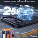 2 x Magnetic for iPhone 17 Pro Case,[Anti-Slip][Compatible with MagSafe][Military Grade Drop Protection] Shockproof Protective Translucent Matte Phone Case for iPhone 17 Pro Case,Black