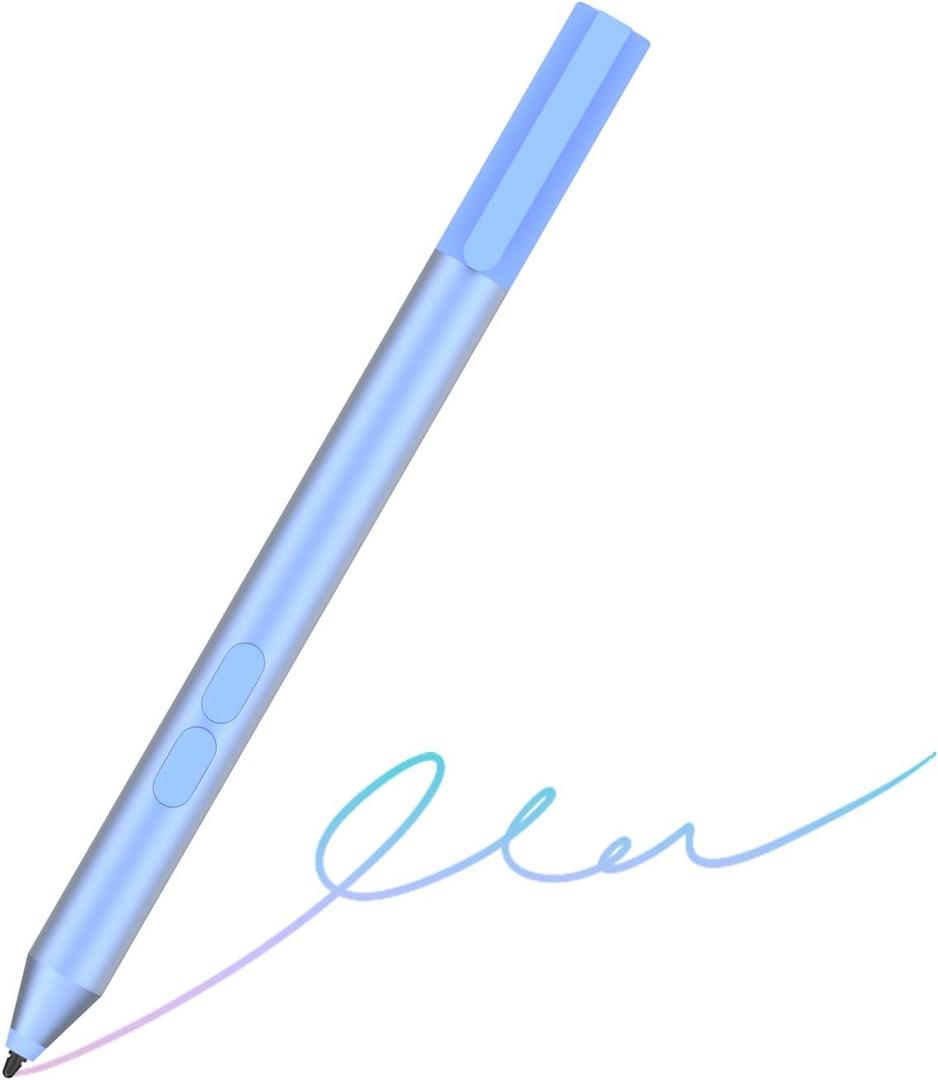 Pen for Surface Pro 11, with 2500 Working Hours, 1024 Pressure, Eraser & Right-Click, Palm Rejection for Surface Pro 11/10/9/8/X/7+/7/6/5/4/3, Surface Go 4/3/2/1, Surface Laptop/Studio/Book 5/4/3/2/1 (Azure)