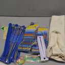 Katech Knitting Needles Set for Beginners, 9 Pairs Circular Knitting Needles Set and 22 Pcs Single Pointed Knitting Needle Set with Tote Bag Knitting Accessories Knit Supplies