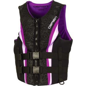 O'Brien Impulse Women's Life Jacket, US Coast Guard Approved, Great for Any Water Sports - Boating, Skiing, Surfing, PWC, Large