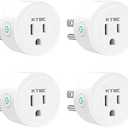KTMC Smart Plug 4 Pack, Alexa & Google Home Compatible, No Hub Required, Remote Control, ETL Certified White