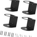 Wall Hanging Sprayer Bottle Organizers Space Saving Sprayer Rack Wall Mounted Iron Holder for Workshop Craft Room Easy Install Rack (4 Sets)