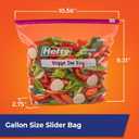 Hefty Slider Kitchen Storage Bags, Gallon Size, 66 Count