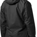 Helly Hansen Women's Seven J Waterproof, Windproof, and Breathable Rain Jacket with Hood (Black, M)