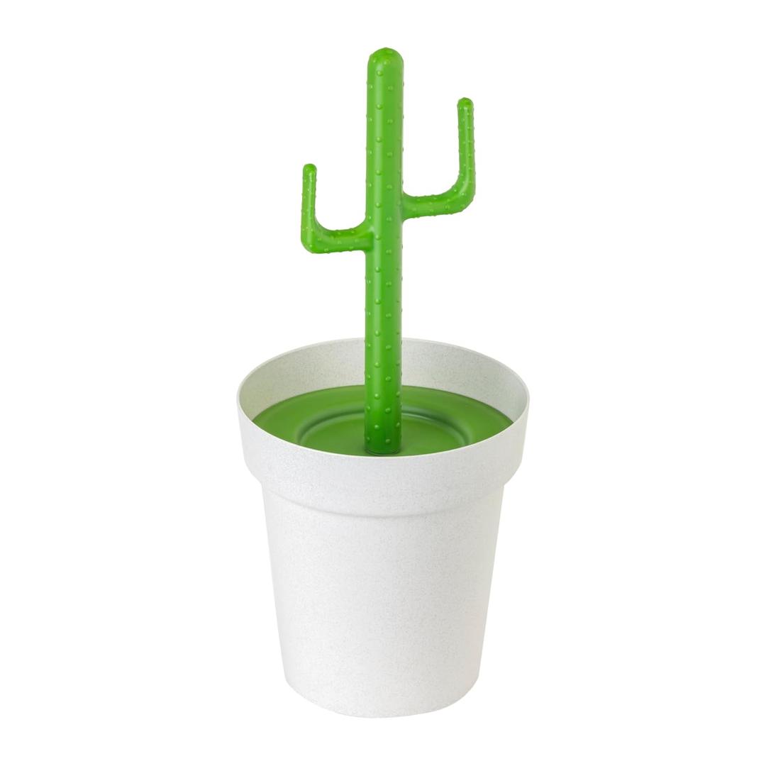 Vigar Cactus Bathroom Trash Can with Lid, 3 Liter, Bathroom Decor | Small Trash Can, Removable Inner Bin, for Bathroom, Bedroom, Office, Dorm Room, Countertop, Mini Waste Basket