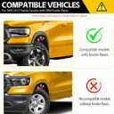 Mud Flaps for 2005-2015 Toyota Tacoma with OEM Fender Flares, No Drill Splash Guards Front & Rear Truck Mud Guards with Hardware Accessories Mudflaps Set(4pcs)