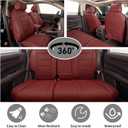EKR CRV Seat Covers Custom Fit for Honda CRV 2023 2024 2025 2026 Leather Car Seat Cover Full Set for Trucks SUV,Waterproof Car Seat Cushion,Faux Leather (Burgundy)