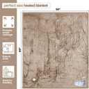 Medical king Heated Blanket, Machine Washable Extremely Soft & Comfortable Electric Blanket Throw Fast Heating with Hand Controller 10 Heating Settings & auto Shut-Off (Beige, 50 x 60)