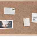 U Brands Cork Bulletin Board, 36" x 24" Inches, Light Birch Wood Frame, 35" x 23"