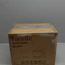 Facelle Tilt-Head Stand Mixer, 5QT+6QT Stainless Steel Two Bowls, 10 Speeds Kitchen Electric Food Mixer with Egg Whisk, Dough Hook, Beater, Dishwasher-Safe Attachment, Ideal Gift for Mom (Black)