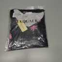 Ekouaer Womens Nightgown V Neck Nightshirts Long Sleeve Sleepwear with Pockets S-4XL (Black, L)