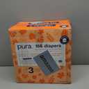 Pura Hypoallergenic Diapers, Size 3 (9-20 lbs) Monthly Pack, Overnight, up to 12 Hours Leak Protection, Suitable for Sensitive Skin, TCF, Super Soft Organic Cotton, 6 Packs of 26 (156 Baby Diapers)