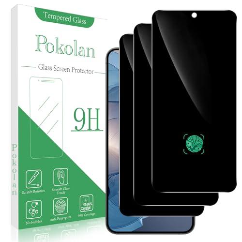 Pokolan 3-Pack Privacy Screen Protector for Samsung Galaxy S24+ / S24 Plus, Anti-Spy Tempered Glass, No Bubbles, Anti Scratch, Easy to Install