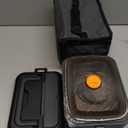 ODSD Cordless Electric Lunch Box for Adults, 16000mAh Rechargeable Self-Heating Lunch Box Food Warmer with Timer & Adjustable Heating, 34oz/1L Container with Insulated Bag for Office Car Outdoor