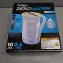 ZeroWater 10-Cup Round 5-Stage Water Filter Pitcher Dispenser with 5-Stage 0 TDS Zero Water Filter  IAPMO Certified to Reduce Metals, Chlorine, Lead, Chromium, and Forever Chemicals PFOA/PFOS