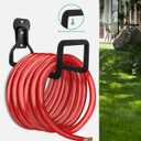 Garden Hose Holder - Heavy Duty Metal Hanger Wall Mount, Water Hose Holder for Outside Yard, Water Hose Reel, Hose Rack, Hose Hook